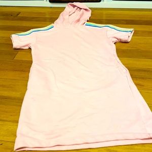 Pinks and rainbow dress